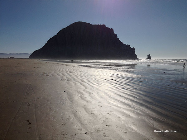 Morro Rock, Afternoon by Korie Beth Brown